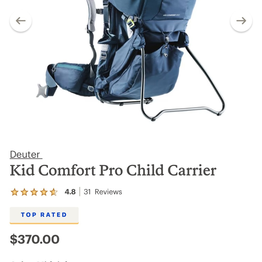 Kid Comfort Pro Child Carrier - Blue